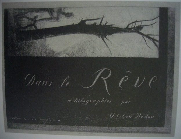 夢のなかで　表紙＝扉絵 1879年　リトグラフ、紙