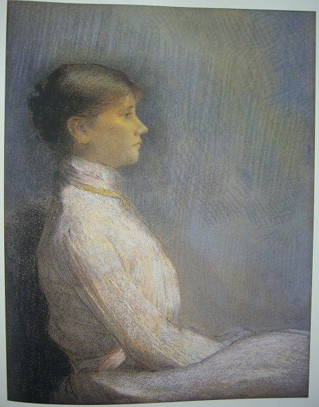 ポール・ゴビヤ―ルの肖像 1900年　パステル、紙