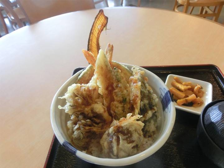 てんこ盛りの富士山天丼