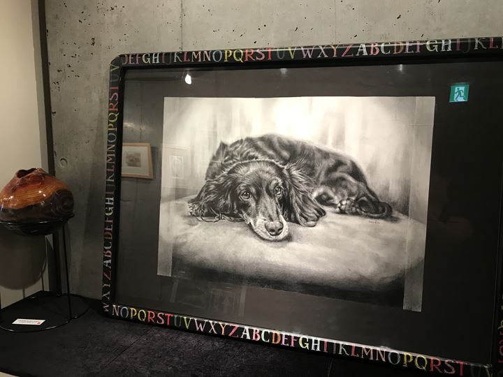 ペット肖像画、鉛筆画作品
