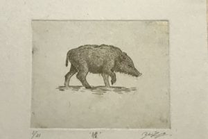 腐蝕銅版画家であるYUIの年賀作品