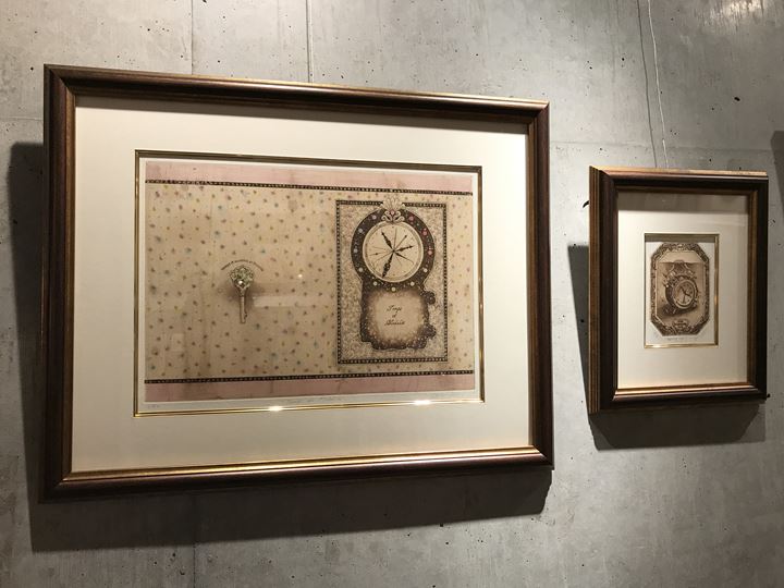 銅版画家 YUI『腐蝕作品展』の展示の様子