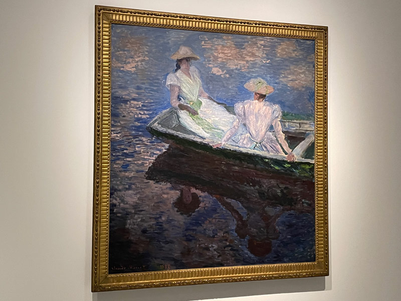 クロード・モネ《舟遊び》1887年 油彩・カンヴァス 国立西洋美術館