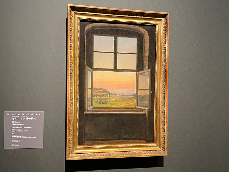 ヨハン・クリスティアン・クラウゼン・ダール《ピルニッツ城の眺め》1823年 油彩・カンヴァス フォルクヴァング美術館