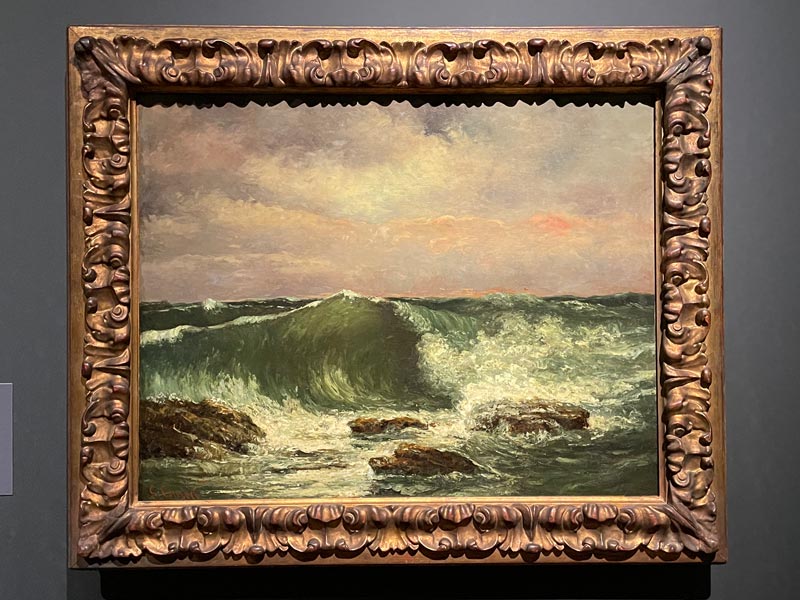 ギュスターヴ・クールベ《波》1870年 油彩・カンヴァス 国立西洋美術館