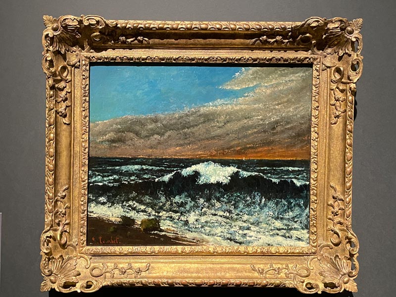 ギュスターヴ・クールベ《波》1870年 油彩・カンヴァス フォルクヴァング美術館