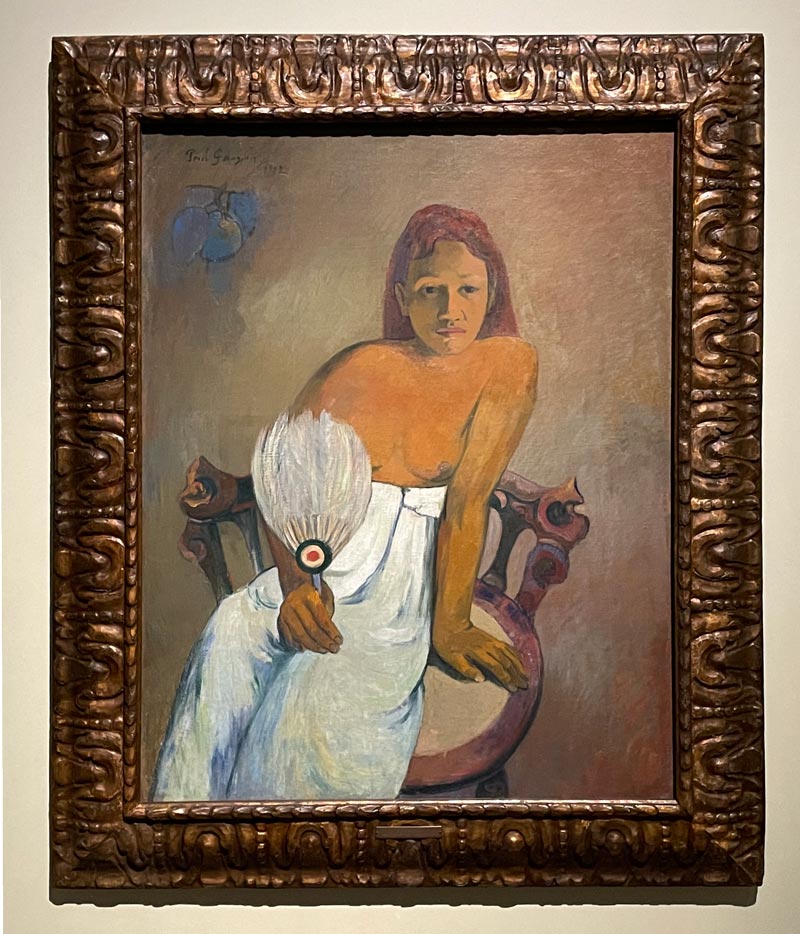 ポール・ゴーガン《扇を持つ娘》1902年 油彩・カンヴァス フォルクヴァング美術館