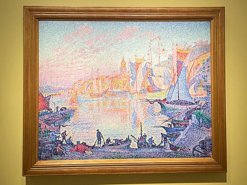 ポール・シニャック 《サン＝トロペの港》 1901-1902年 油彩・カンヴァス 国立西洋美術館