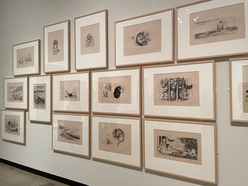 「国立西洋美術館リニューアルオープン記念 自然と人のダイアローグ フリードリヒ、モネ、ゴッホからリヒターまで」のに展示されているエドゥアルド・ムンク作品