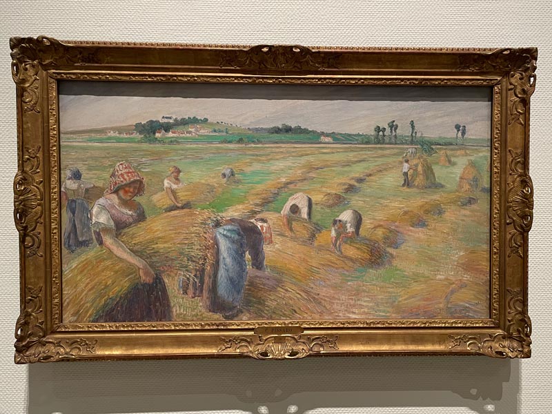 カミーユ・ピサロ《収穫》1882年頃 テンペラ・カンヴァス 国立西洋美術館
