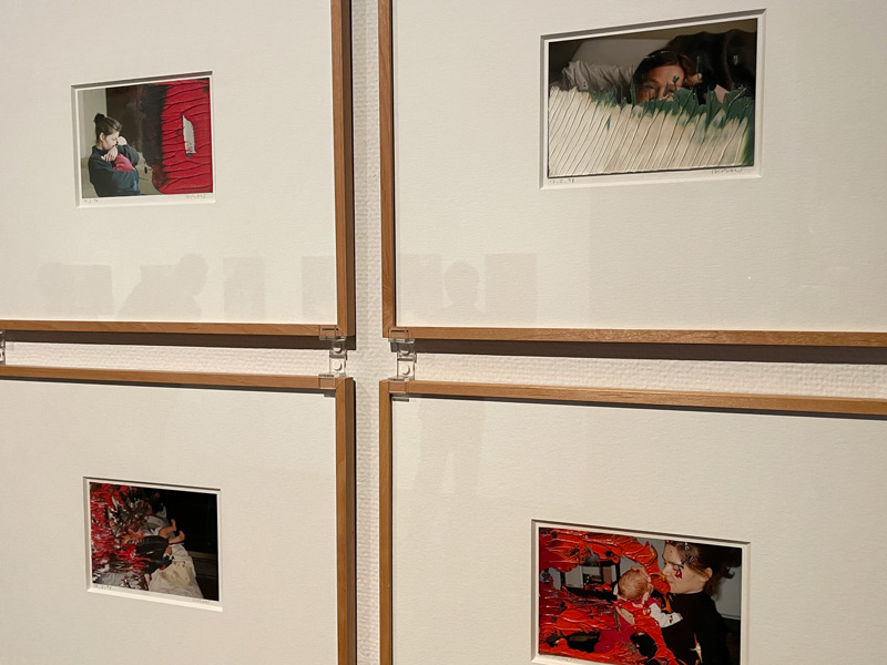 国立近代美術館で開催の「ゲルハルト・リヒター展」に飾られている《オイル・オン・フォト》の作品写真