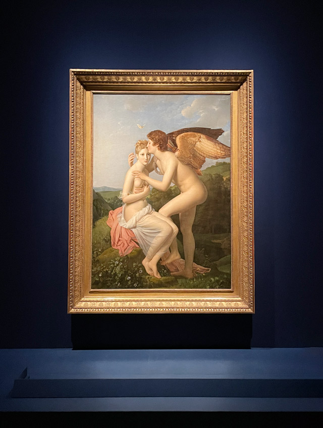 フランソワ・ジェラール《アモルとプシュケ》、または《アモルの最初のキスを受けるプシュケ》の写真