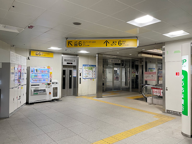 みなとみらい線元町・中華街駅の元町口側改札