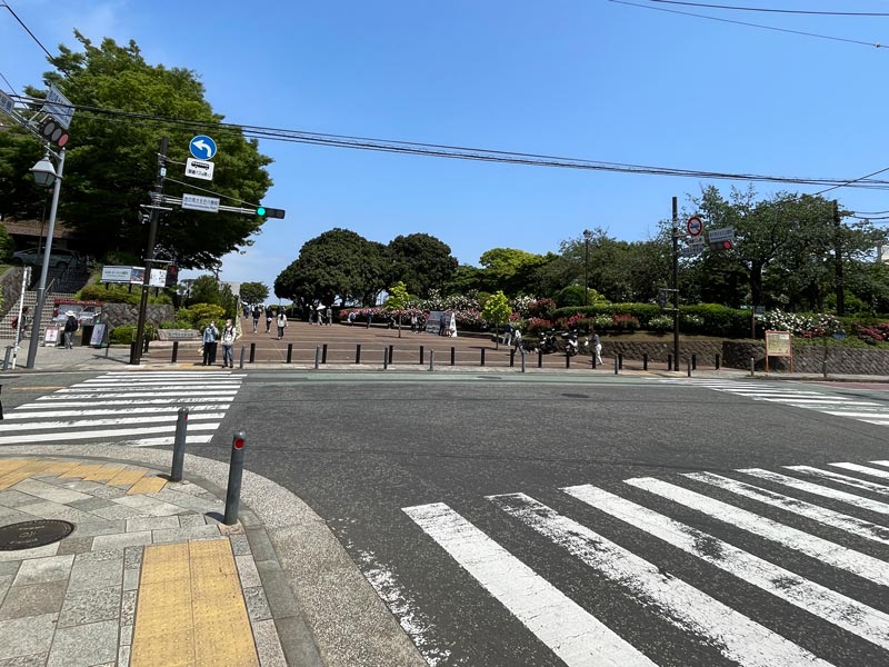 港の見える丘公園の入口写真