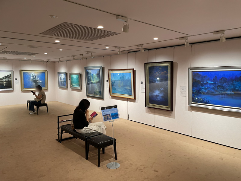 郷さくら美術館で開催の「水 －巡る－　現代日本画展 」の作品写真