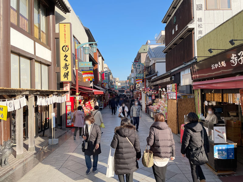 2024年1月の川崎大師の様子