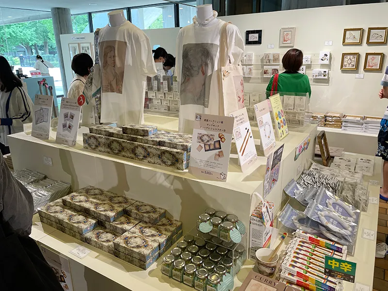 「スウェーデン国立美術館素描コレクション展―ルネサンスからバロックまで(国立西洋美術館)」のグッズ売り場写真