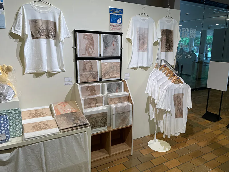 「スウェーデン国立美術館素描コレクション展―ルネサンスからバロックまで(国立西洋美術館)」のグッズ売り場写真