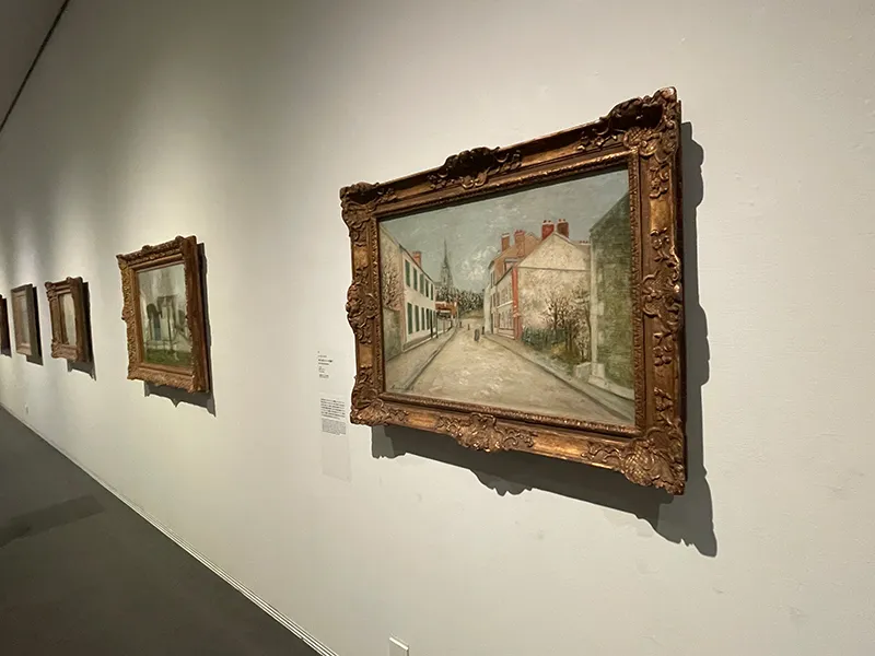 SOMPO美術館で開催されたモーリス・ユトリロ展の会場の様子