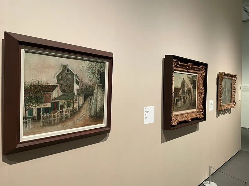 SOMPO美術館で開催されたモーリス・ユトリロ展の会場の様子