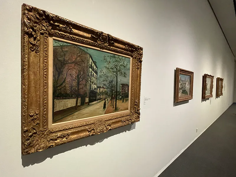 SOMPO美術館で開催されたモーリス・ユトリロ展の会場の様子