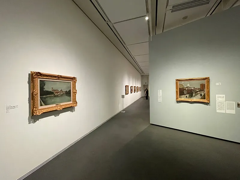 SOMPO美術館で開催されたモーリス・ユトリロ展の会場の様子