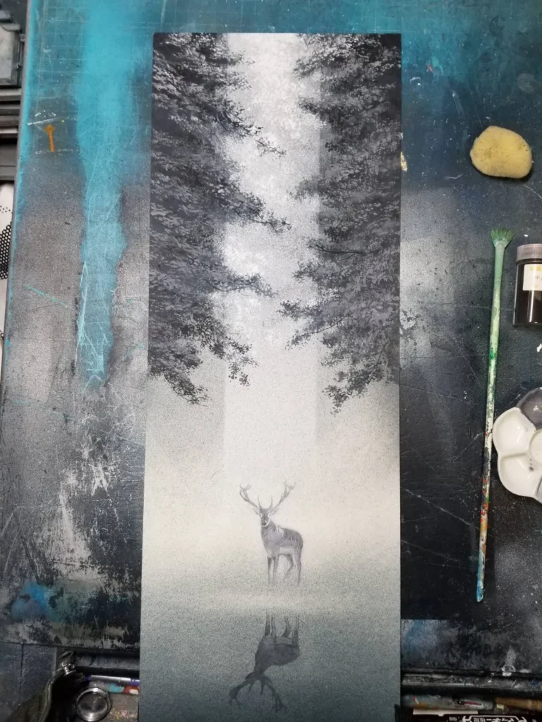 制作途中の写真