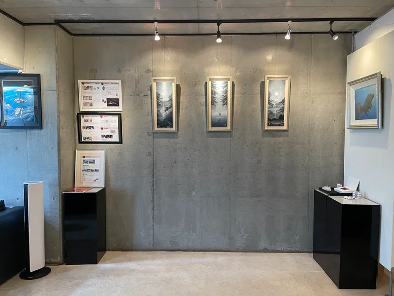 のりゆき『玄 -gen-』展開催中の様子