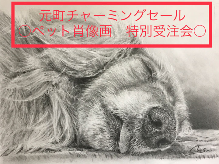 ペット肖像画 チャーミングセール特別受注会