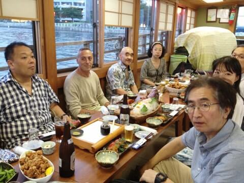 2013_ゲーリー・ウェルティ画伯と行く屋形船ディナー（神奈川県横浜市）